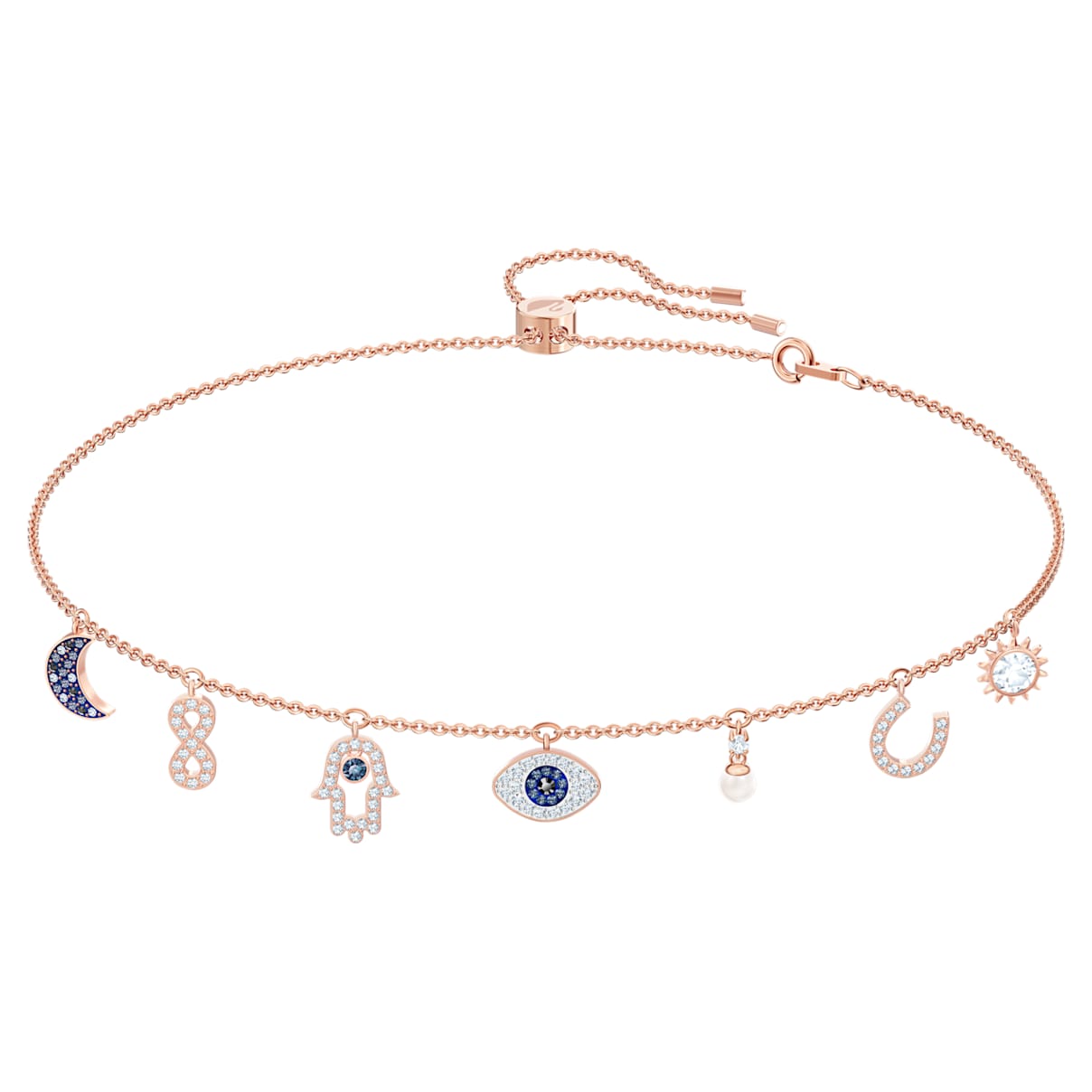 Shop Swarovski Symbolic Necklace In Blue