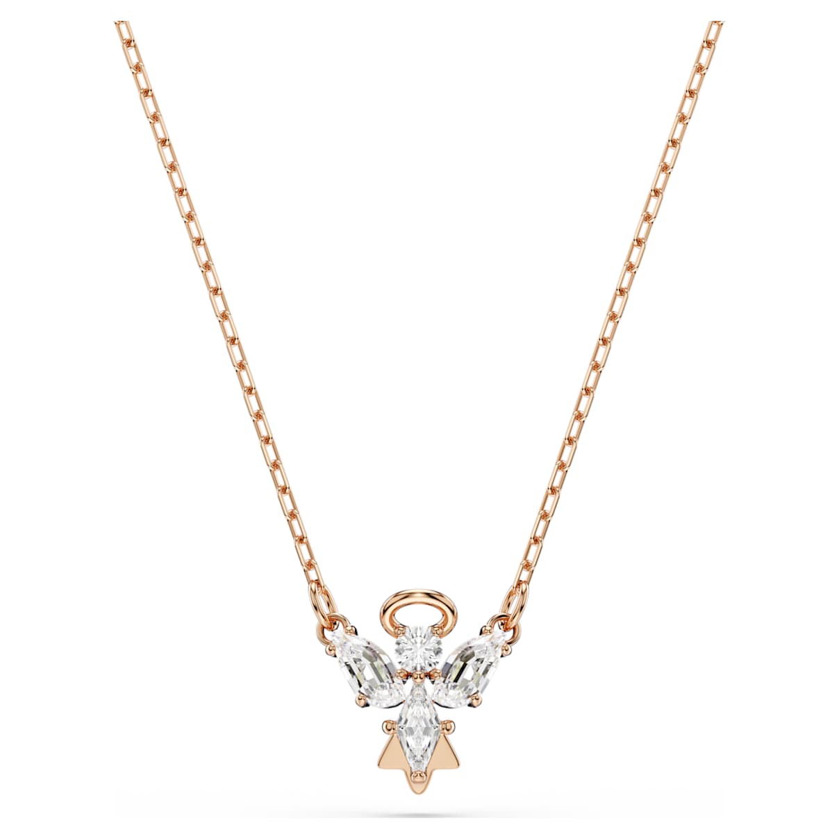 

Swarovski Magic necklace, Angel, White, Rose gold-tone plated