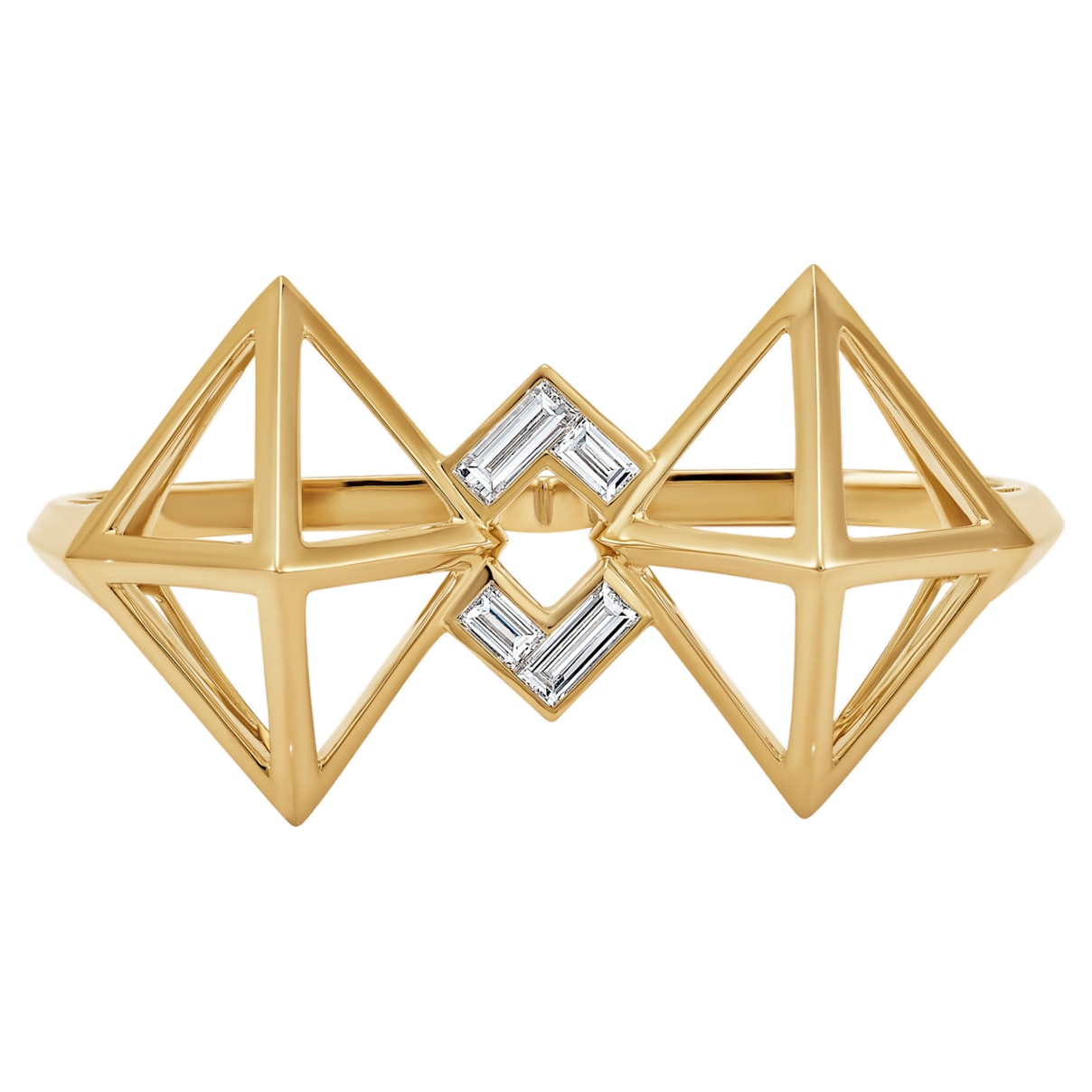 Click to view product details and reviews for Double Diamond Double Ring Created Diamonds 14k Yellow Gold Size 55.