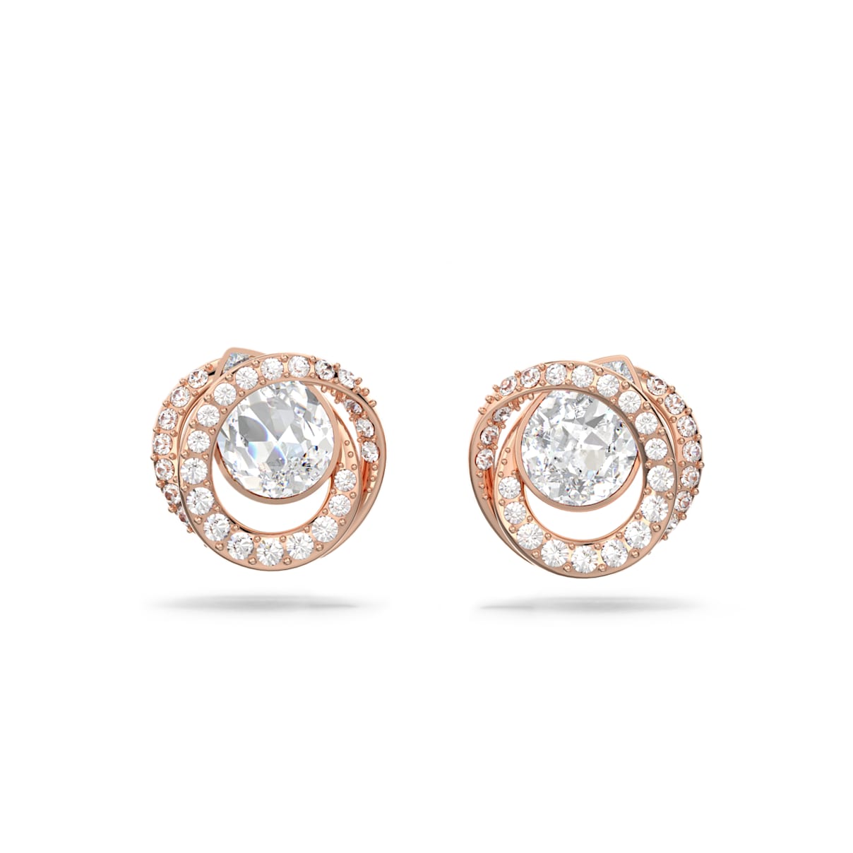 

Swarovski Generation スタッドピアス, ホワイト, ローズゴールドトーン・プレーティング