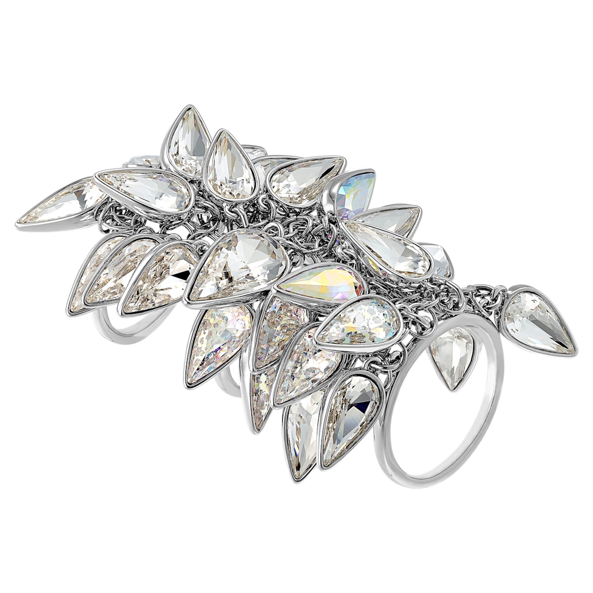 Click to view product details and reviews for Polar Bestiary Cocktail Ring Multi Coloured Rhodium Plated.