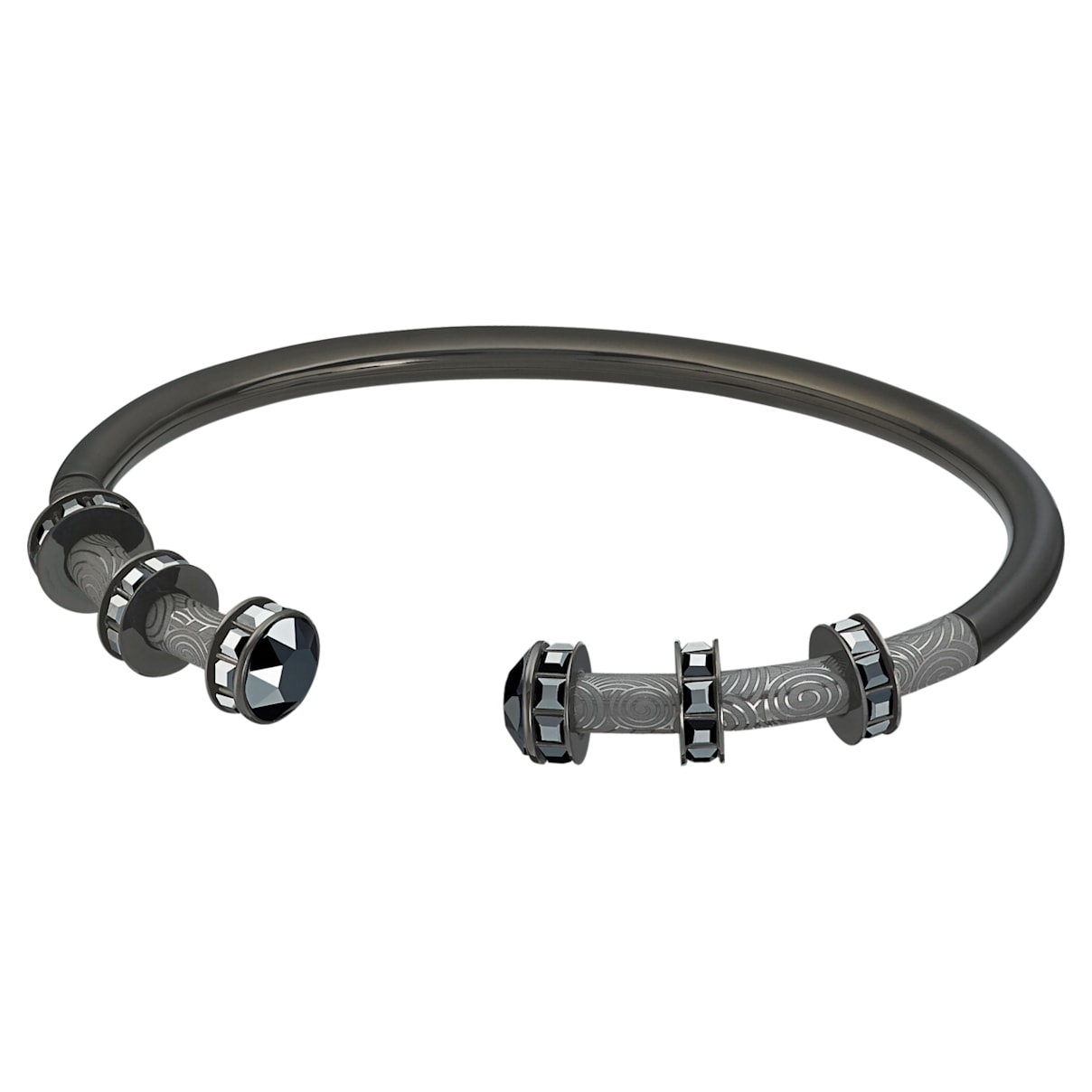 

Swarovski My Hero bangle, Black, Black finish