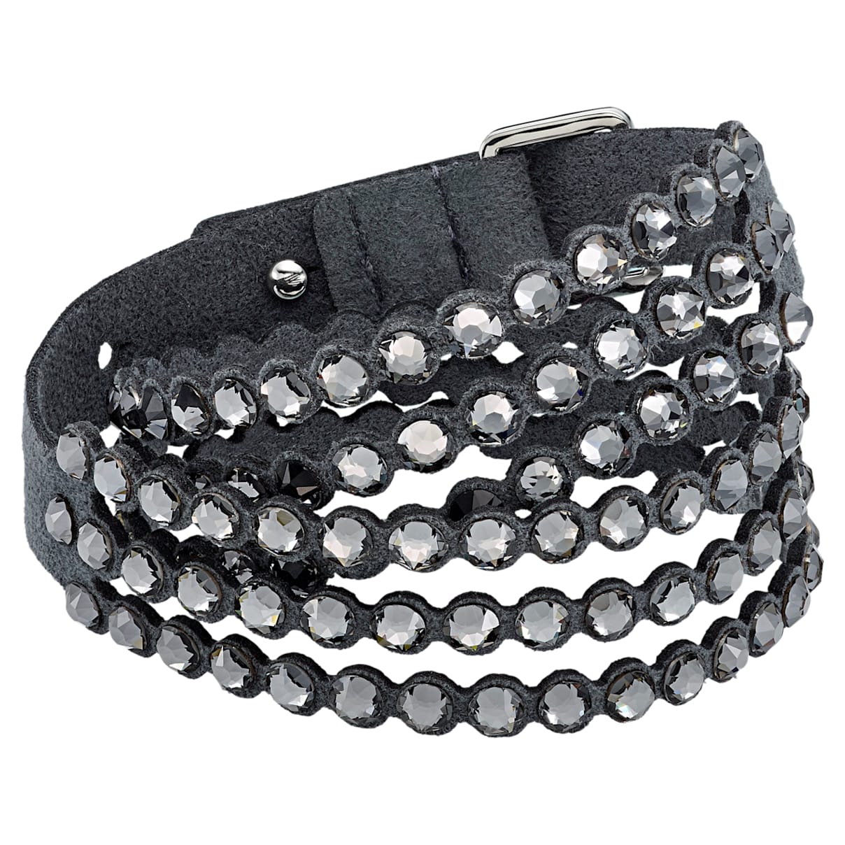 Click to view product details and reviews for Swarovski Power Collection Bracelet Dark Grey.