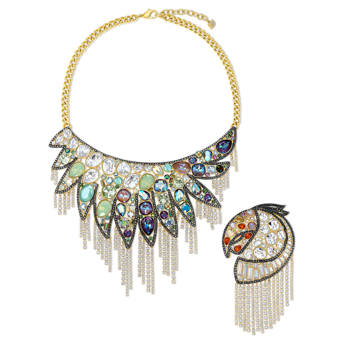 Click to view product details and reviews for Shimmering Set Dark Multi Coloured Mixed Metal Finish.