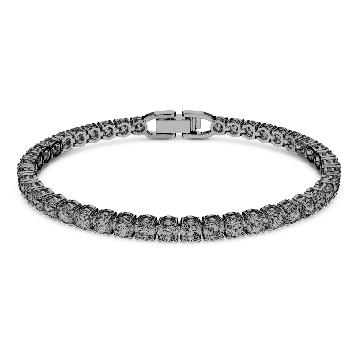 Click to view product details and reviews for Tennis Deluxe Bracelet Grey Ruthenium Plated.