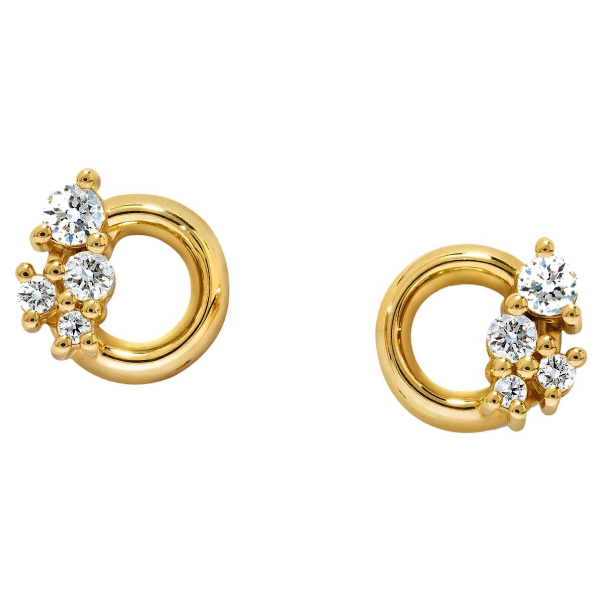 Click to view product details and reviews for Glacial Earrings Swarovski Created Diamonds 18k Yellow Gold.
