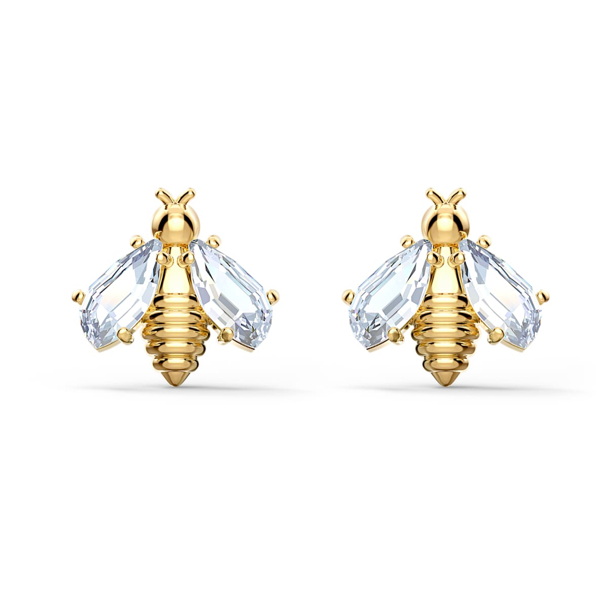 Click to view product details and reviews for Eternal Flower Bee Pierced Earrings White Gold Tone Plated.