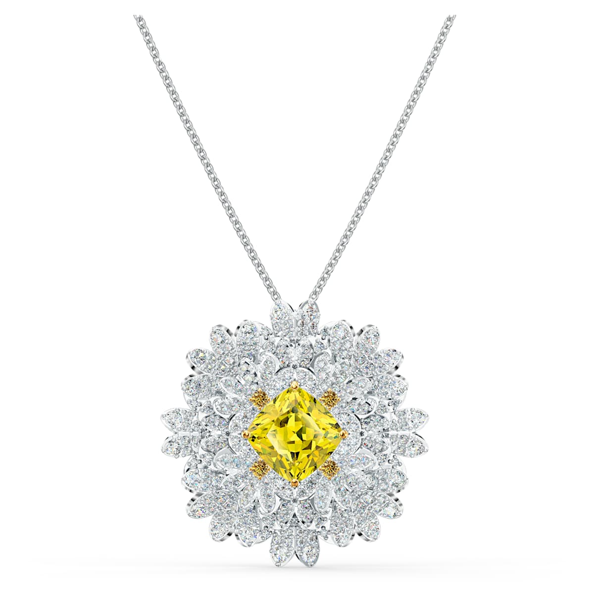Click to view product details and reviews for Eternal Flower Brooch Yellow Mixed Metal Finish.