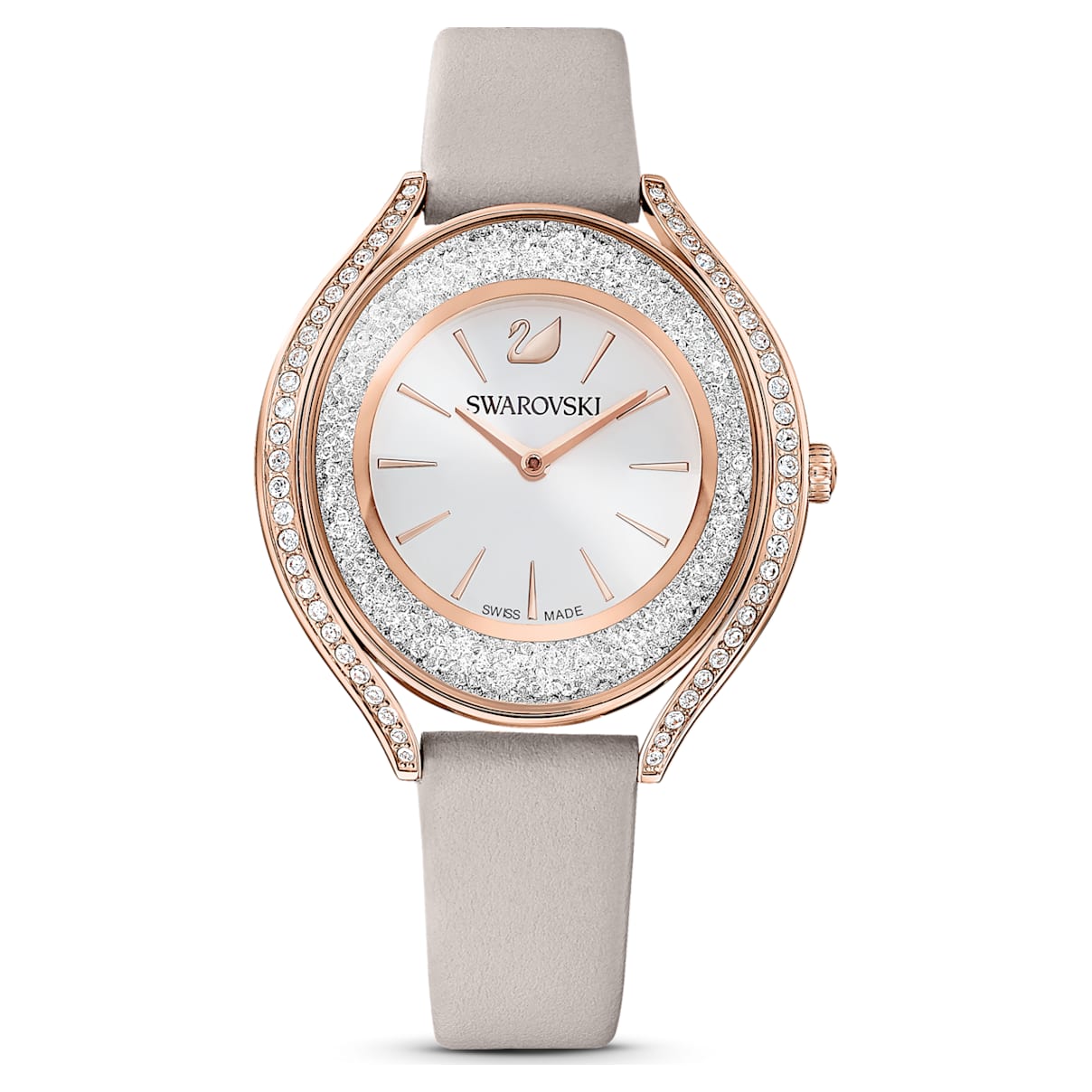 Shop Swarovski Crystalline Aura Watch In Gray