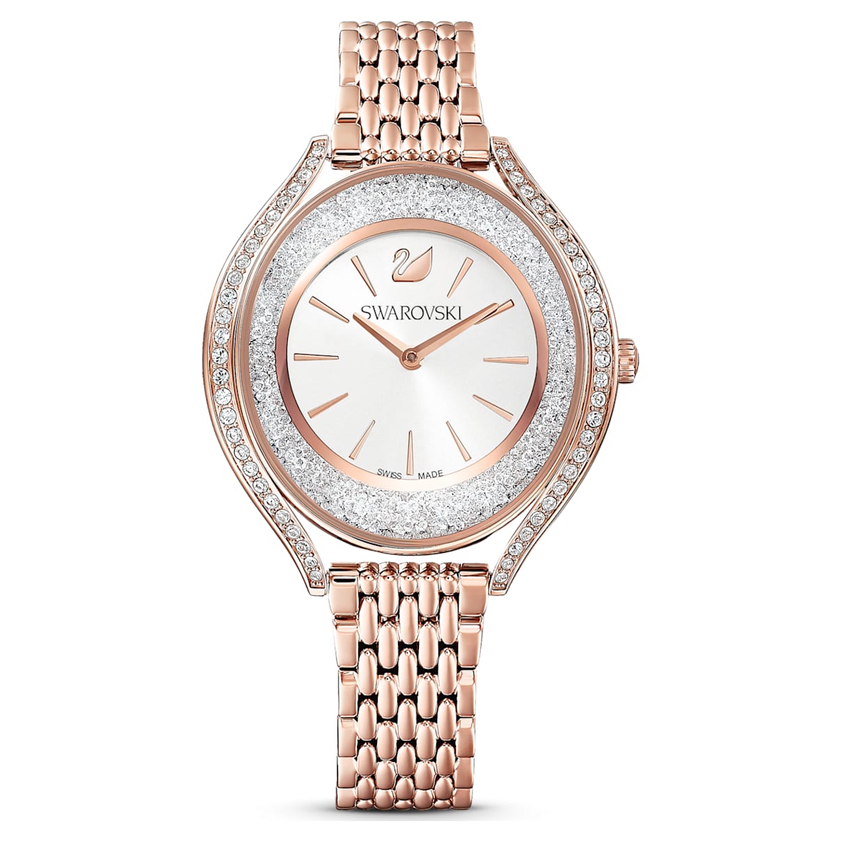 Click to view product details and reviews for Crystalline Aura Watch Metal Bracelet Rose Gold Tone Rose Gold Tone Pvd.
