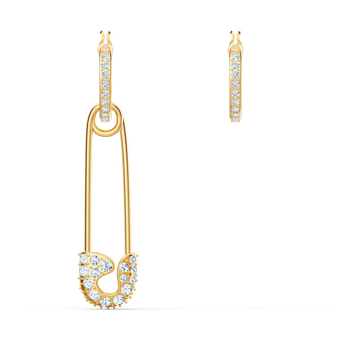 Click to view product details and reviews for So Cool Pin Pierced Earrings White Gold Tone Plated.