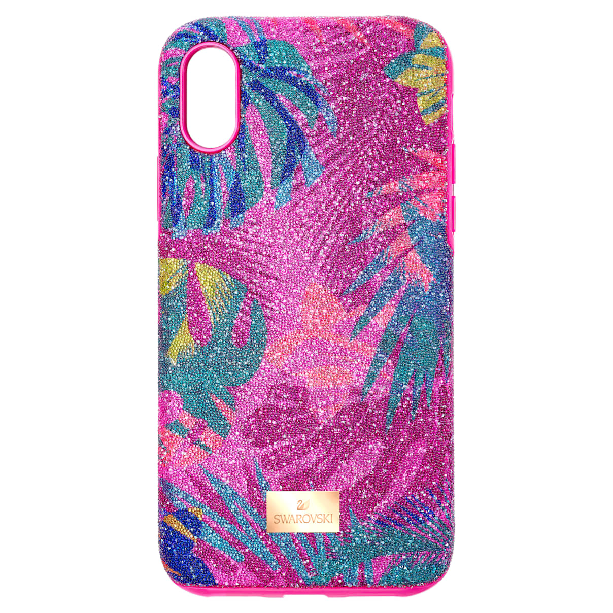 Click to view product details and reviews for Tropical Smartphone Case With Bumper Iphone&reg; X Xs Dark Multi Coloured.