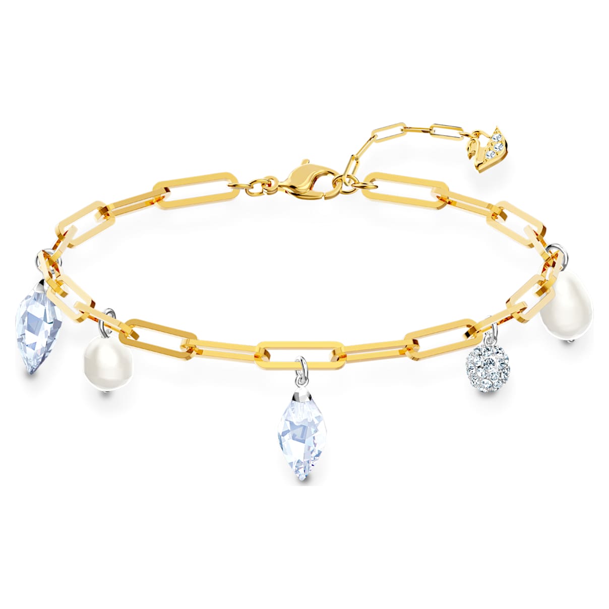 

Swarovski So Cool Charm Armband, Weiß, Metallmix
