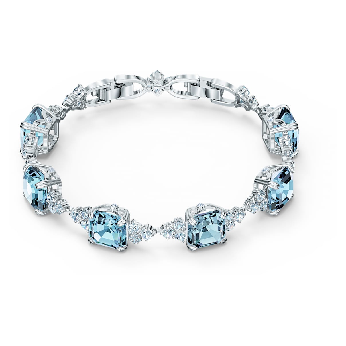 Click to view product details and reviews for Sparkling Bracelet Aqua Rhodium Plated.