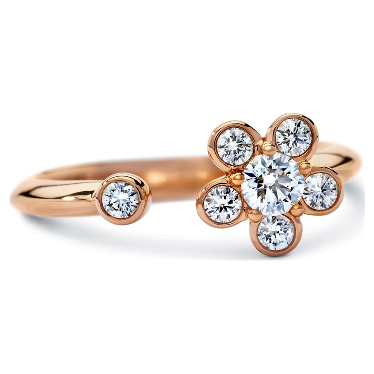 Click to view product details and reviews for Bloom Ring Swarovski Created Diamonds 18k Rose Gold Size 55.