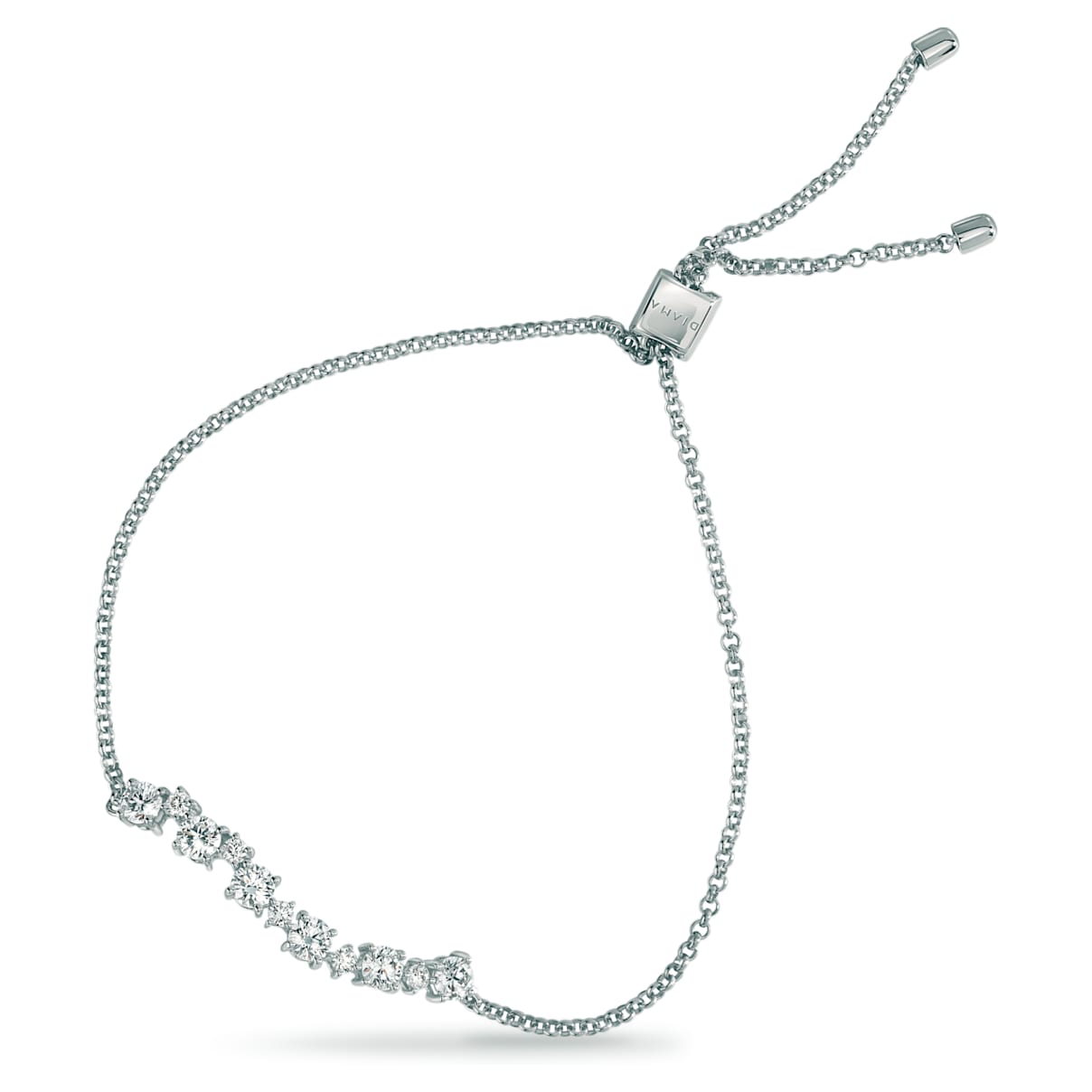 Click to view product details and reviews for Signature Bracelet Swarovski Created Diamonds 18k White Gold.