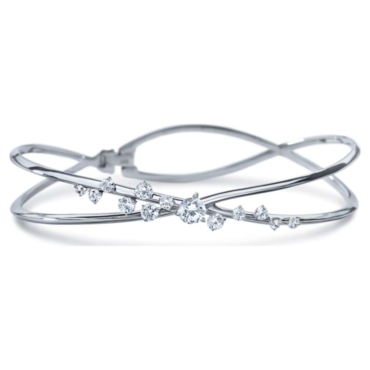 Click to view product details and reviews for Encounter Bracelet Swarovski Created Diamonds 18k White Gold.