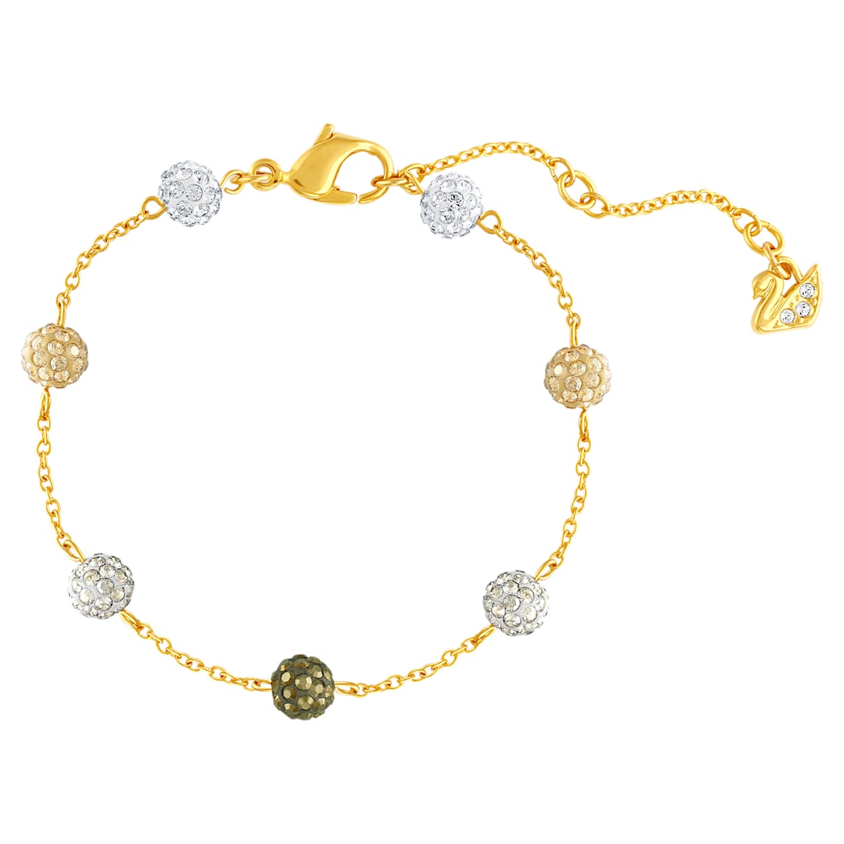 Swarovski Blow bracelet, Multicolored, Gold-tone plated