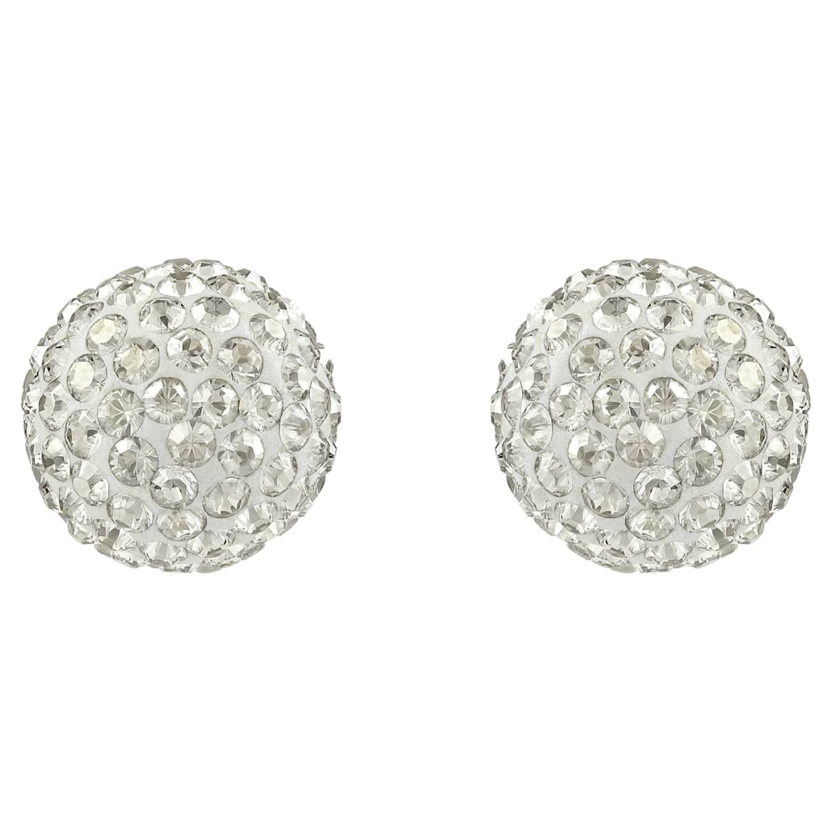 

Blow stud earrings, Grey, Gold-tone plated