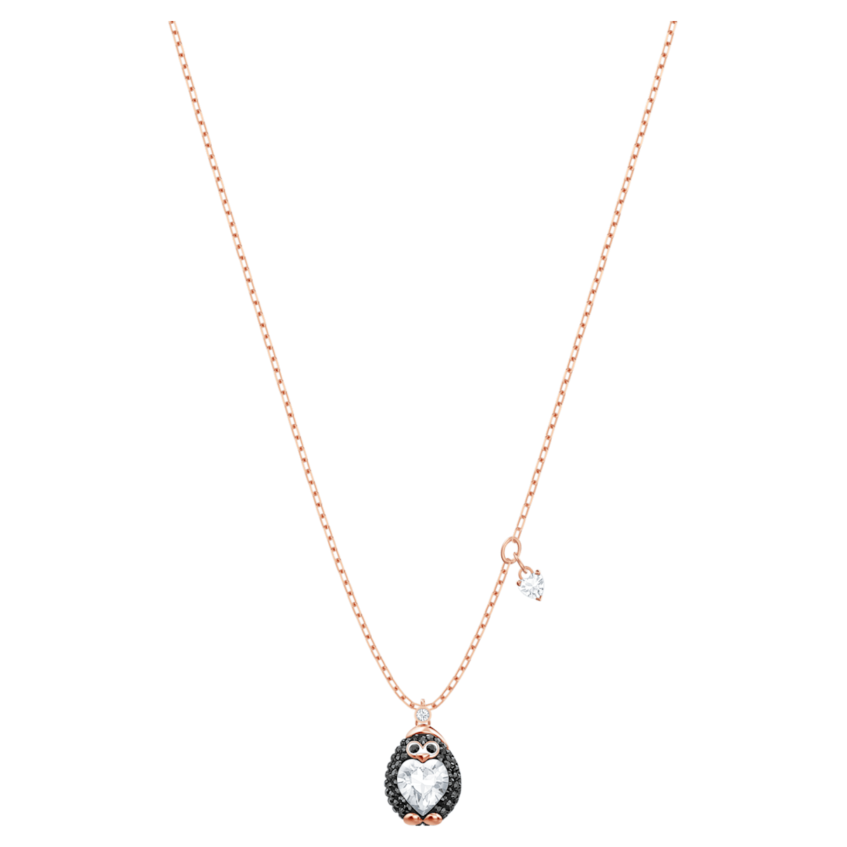 

Swarovski Little pendant, Penguin, Black, Rose gold-tone plated