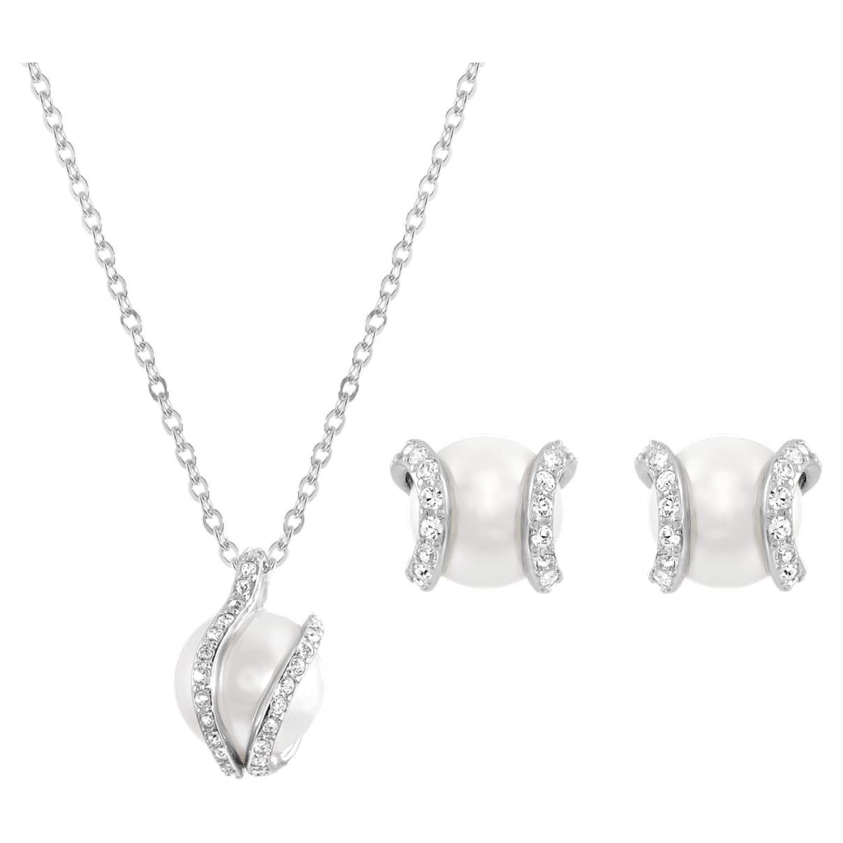

Nude Set, Weiß, Rhodiniert