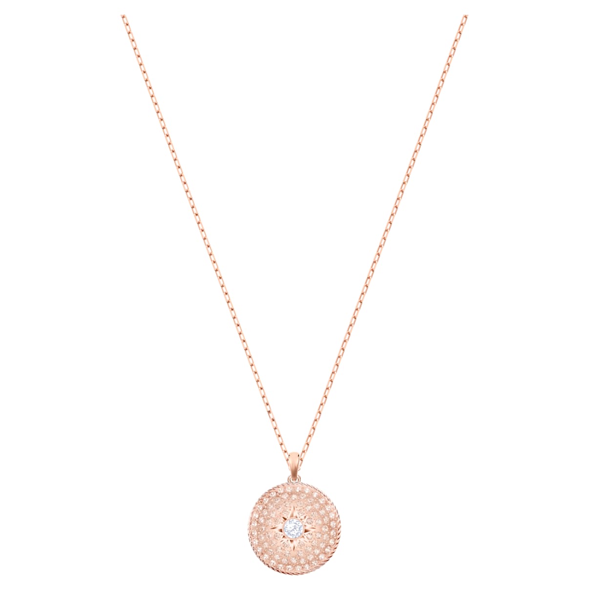 

Swarovski Locket pendant, Heart, Pink, Rose gold-tone plated