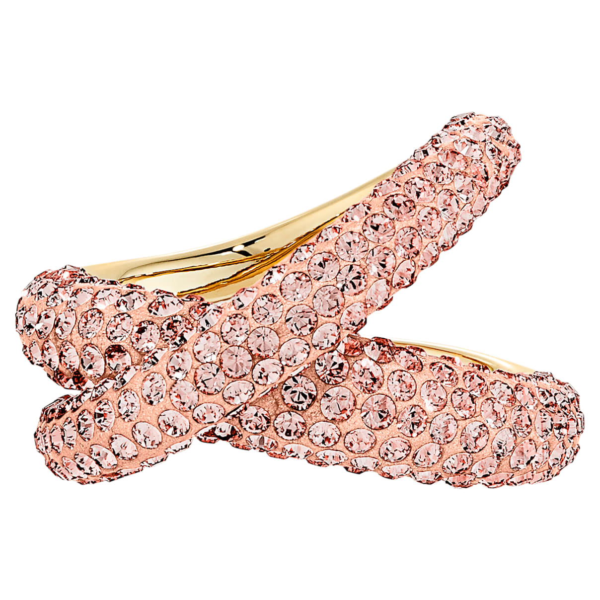 Anello Tigris, rosa, placcato color oro