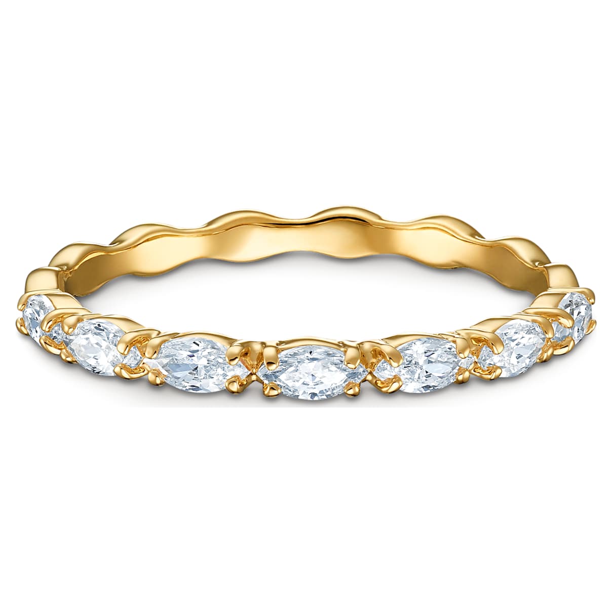 

Vittore ring, Marquise cut, White, Gold-tone plated