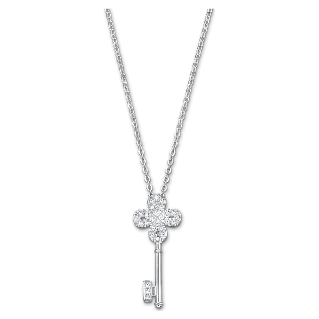 

Swarovski Noble Anhänger, Schlüssel, Weiß, Rhodiniert
