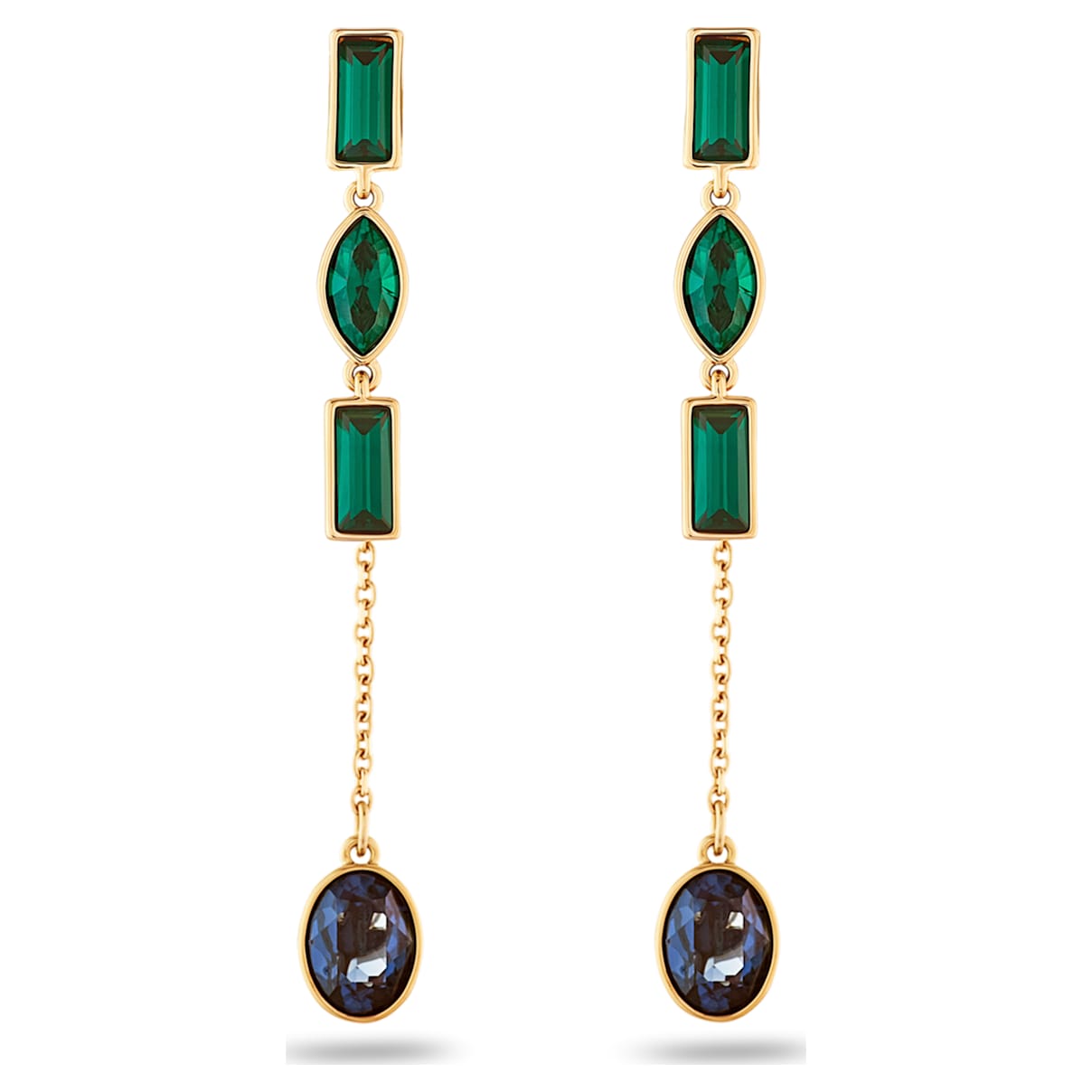 Click to view product details and reviews for Beautiful Earth By Susan Rockefeller Pierced Earring Jackets Short Dark Multi Coloured Gold Tone Plated.