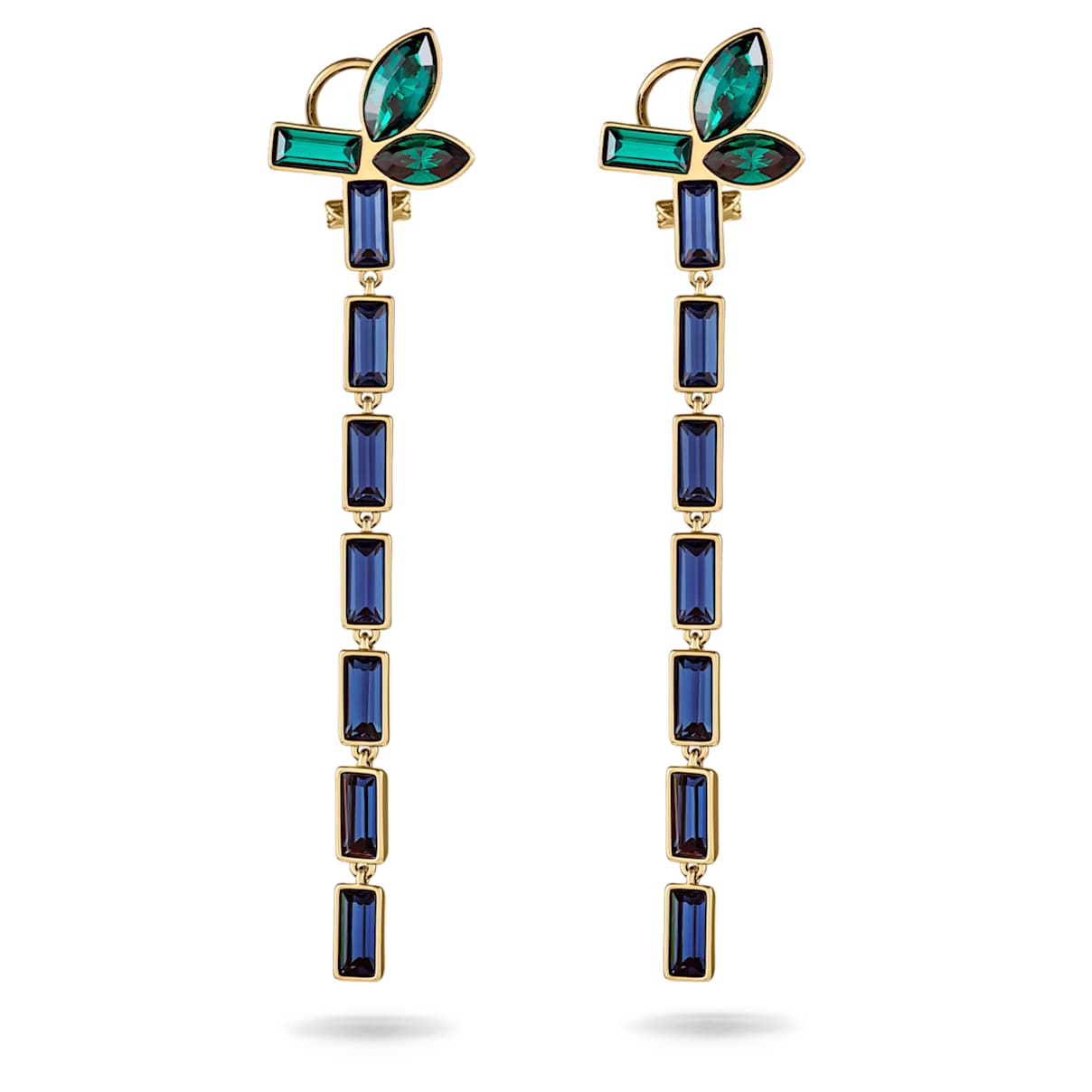 Click to view product details and reviews for Beautiful Earth By Susan Rockefeller Pierced Earrings Dark Multi Coloured Gold Tone Plated.