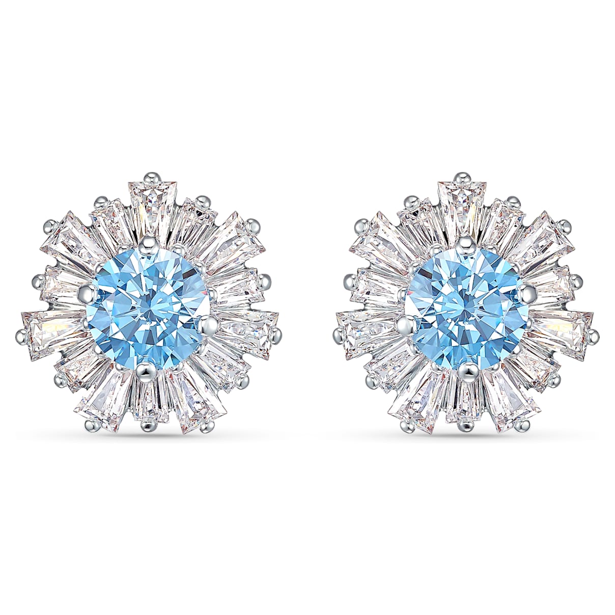 Click to view product details and reviews for Sunshine Pierced Earrings Blue Rhodium Plated.