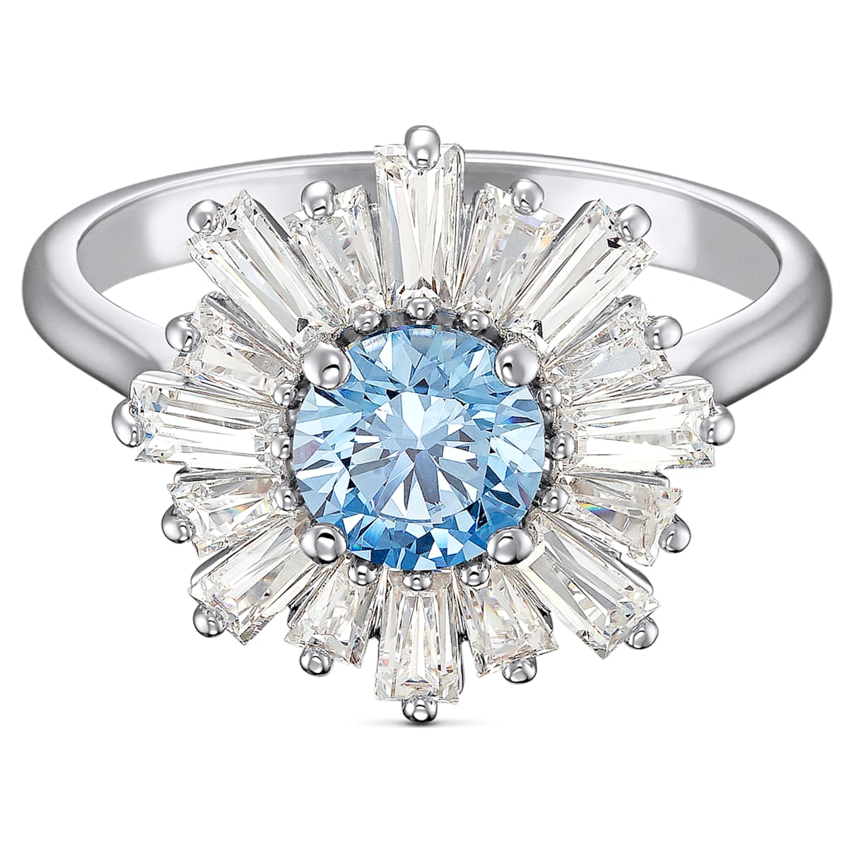 

Bague Sunshine, Tailles variées, Bleues, Métal rhodié