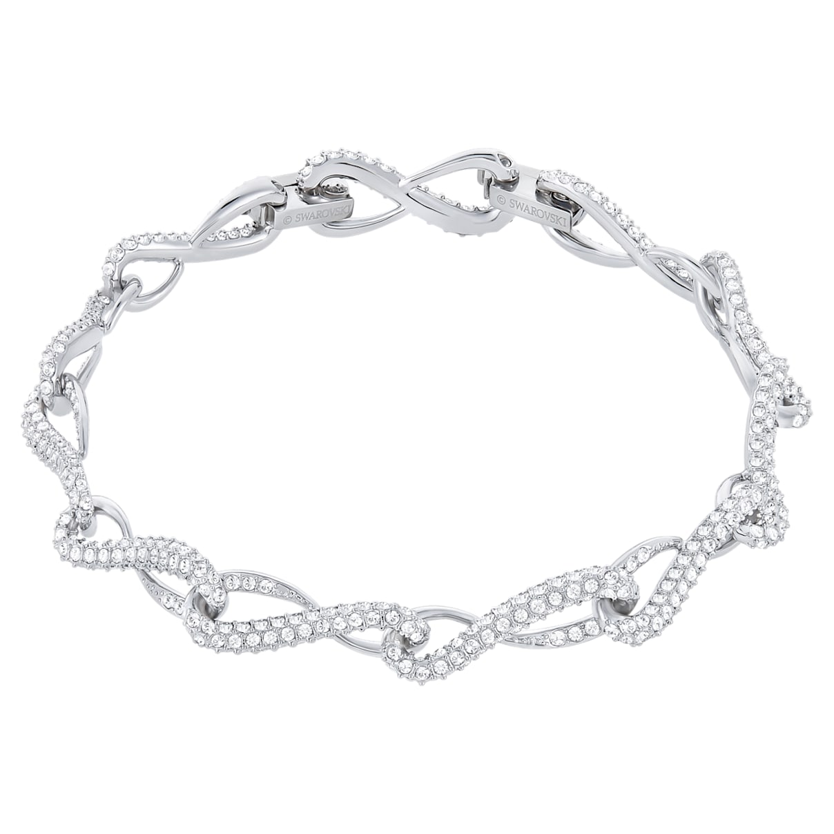 

Swarovski Eleanor bracelet, White, Rhodium plated