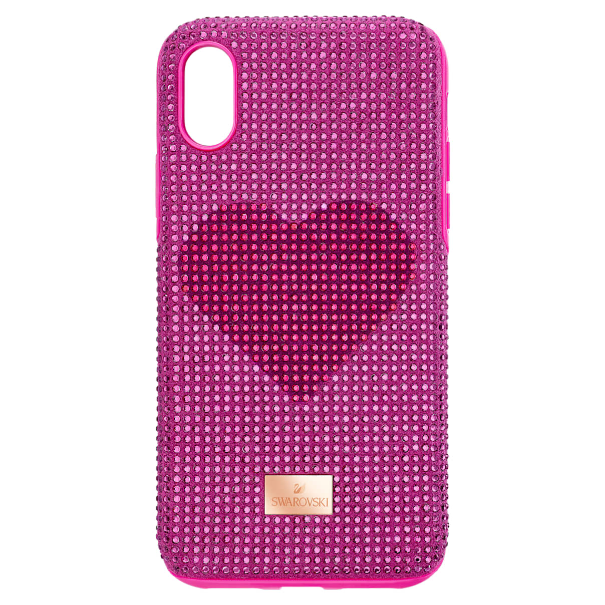 Click to view product details and reviews for Crystalgram Heart Smartphone Case With Bumper Iphone&reg; Xs Max Pink.