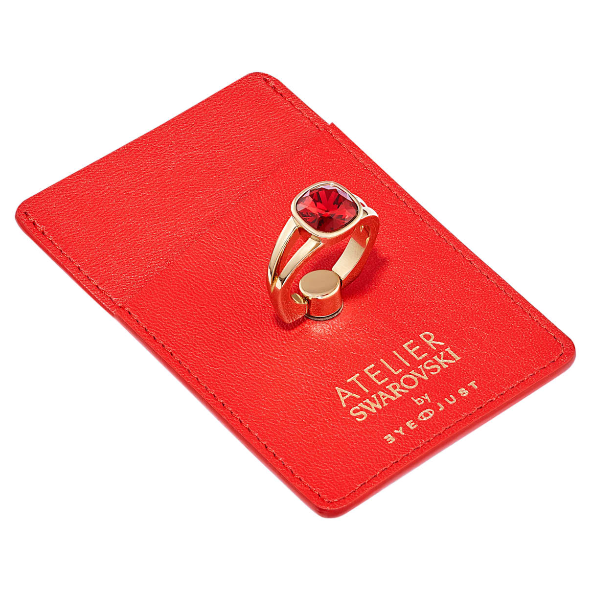 

Swarovski EyeJust Karten- und Ringhalter, Rot, Goldlegierungsschicht