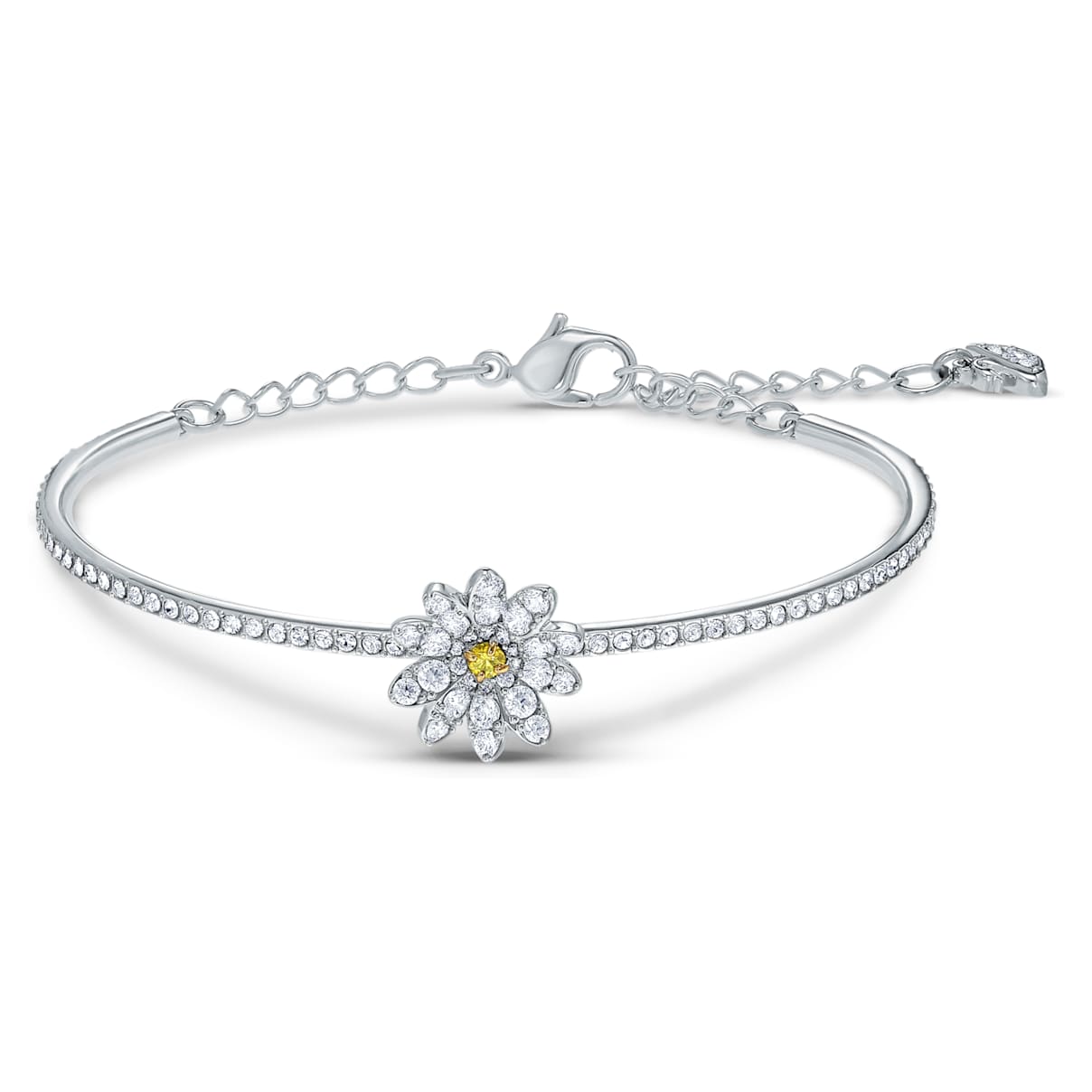 

Swarovski Eternal Flower bangle, Flower, Yellow, Mixed metal finish