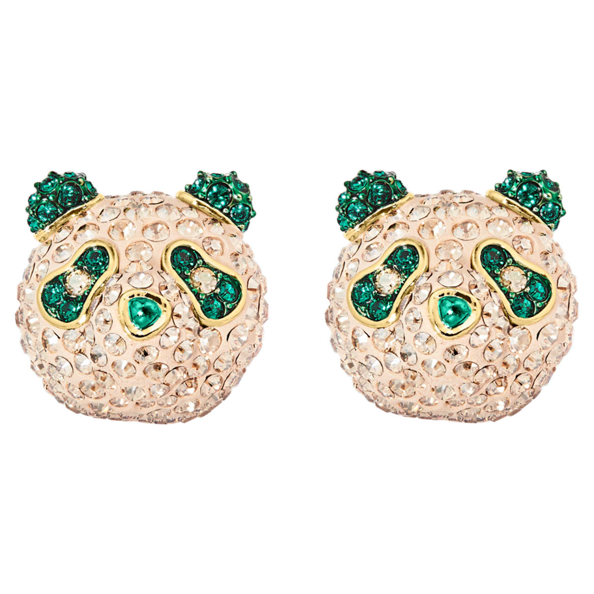 Click to view product details and reviews for Beautiful Earth Cufflinks Panda Green Gold Tone Plated.