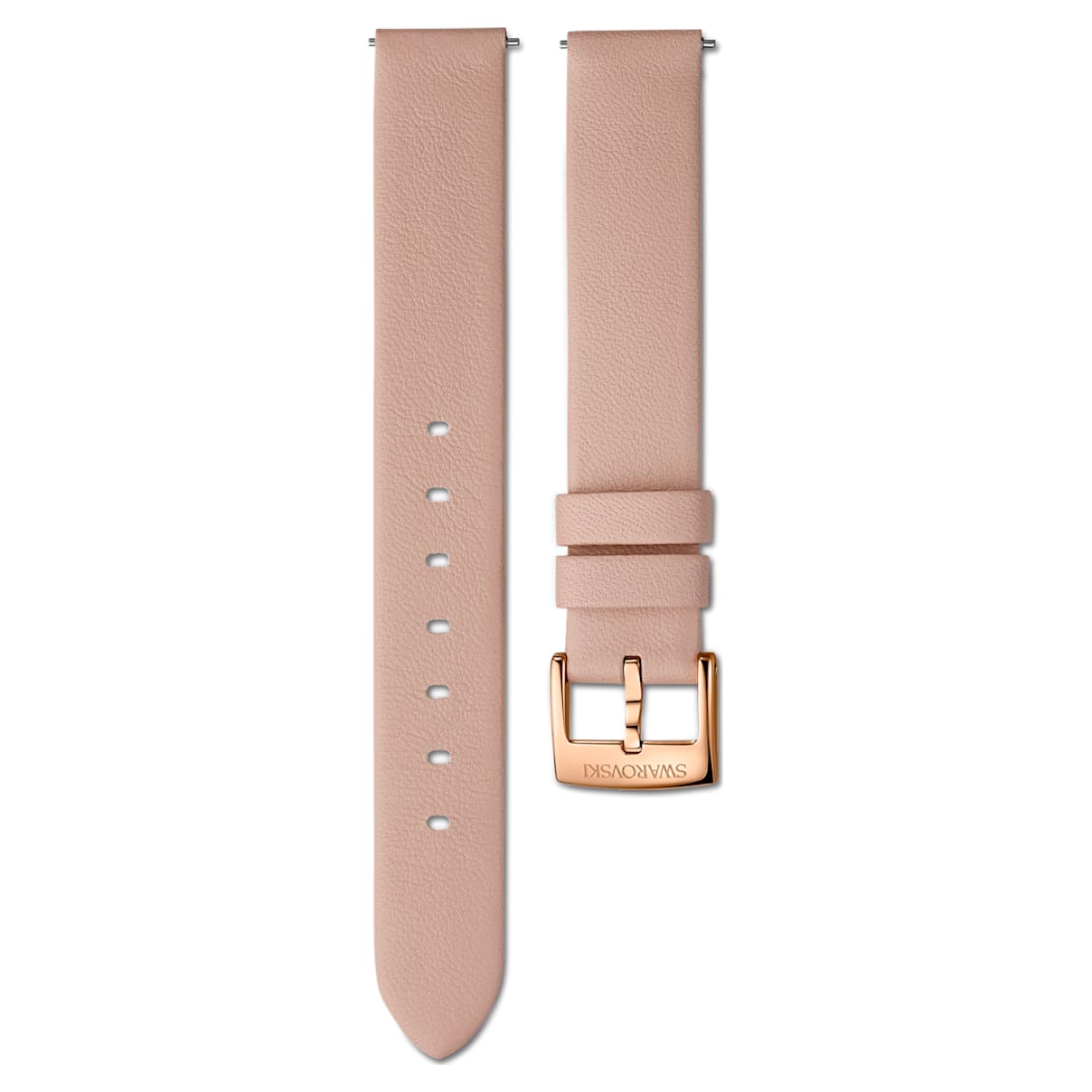 Cinturino per orologio 14mm, Pelle, rosa, PVD oro rosa