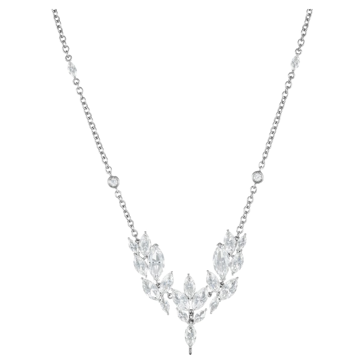 Click to view product details and reviews for Luna Necklace Swarovski Genuine Topaz 18k White Gold.