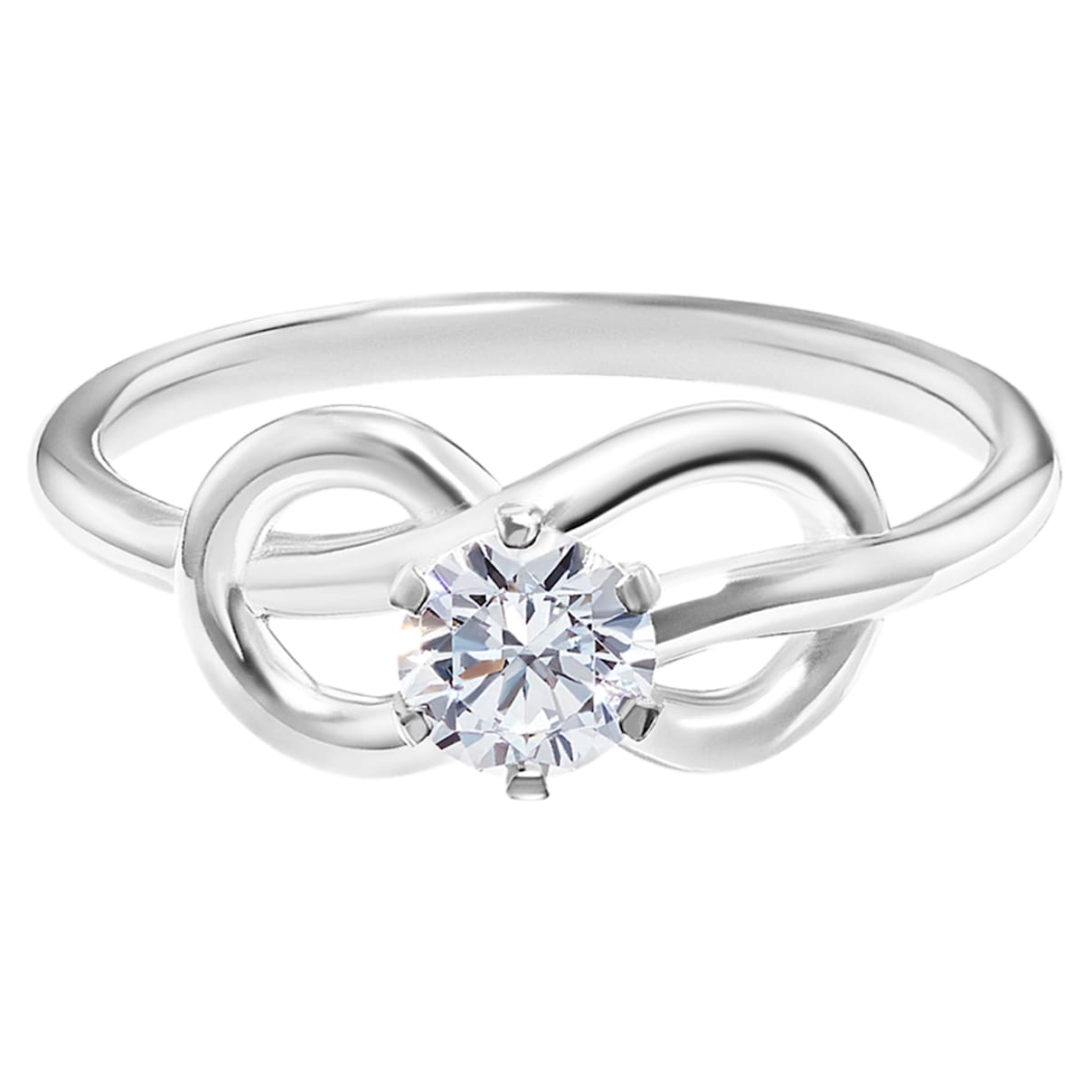 Click to view product details and reviews for Knot Of True Love Savoy Ring 075ct Swarovski Created Diamonds 18k White Gold Size 55.