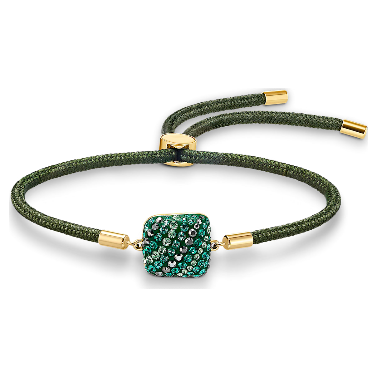 

Swarovski Braccialetto Power Collection, Elemento della terra, Verde, Placcato color oro