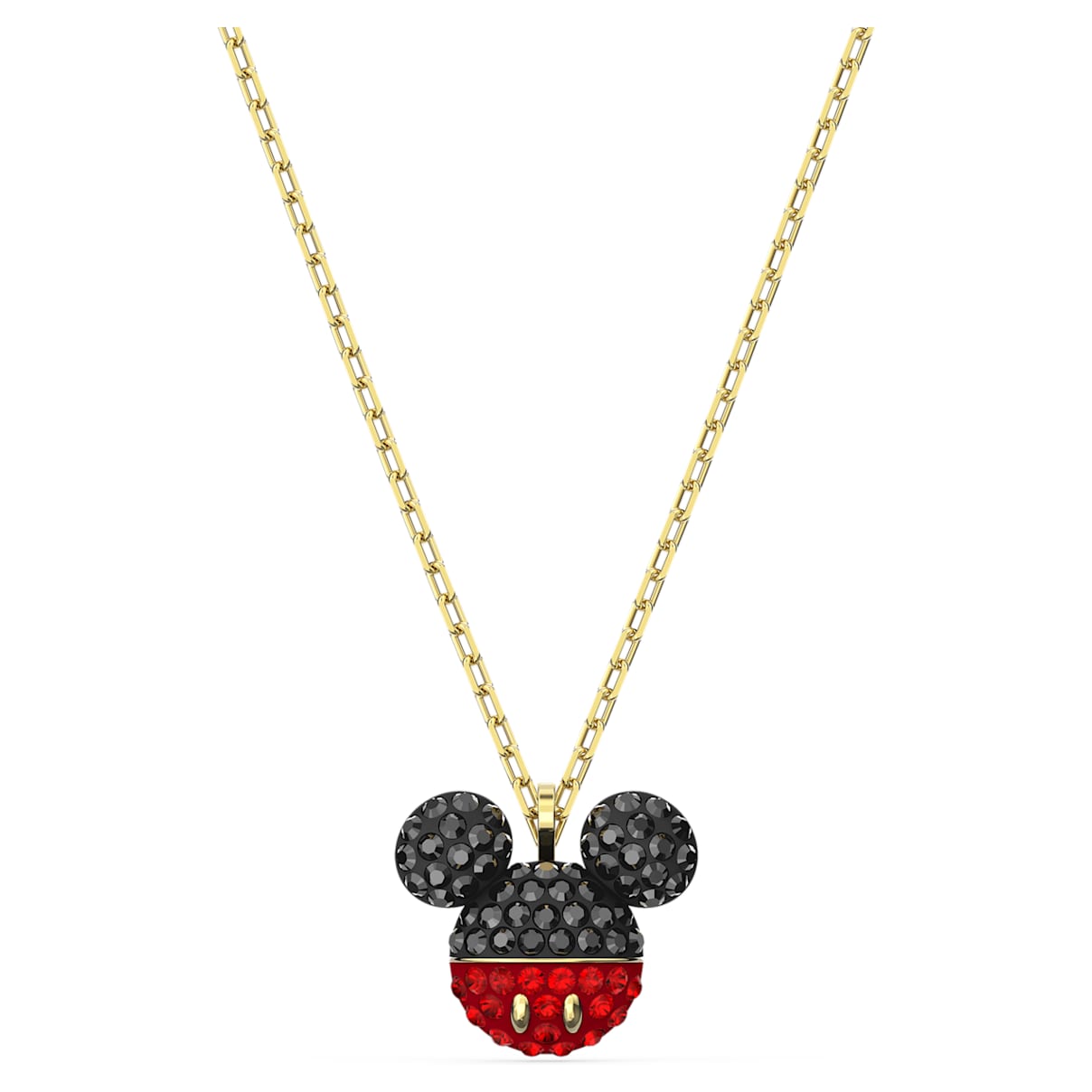 Click to view product details and reviews for Mickey Pendant Black Gold Tone Plated.