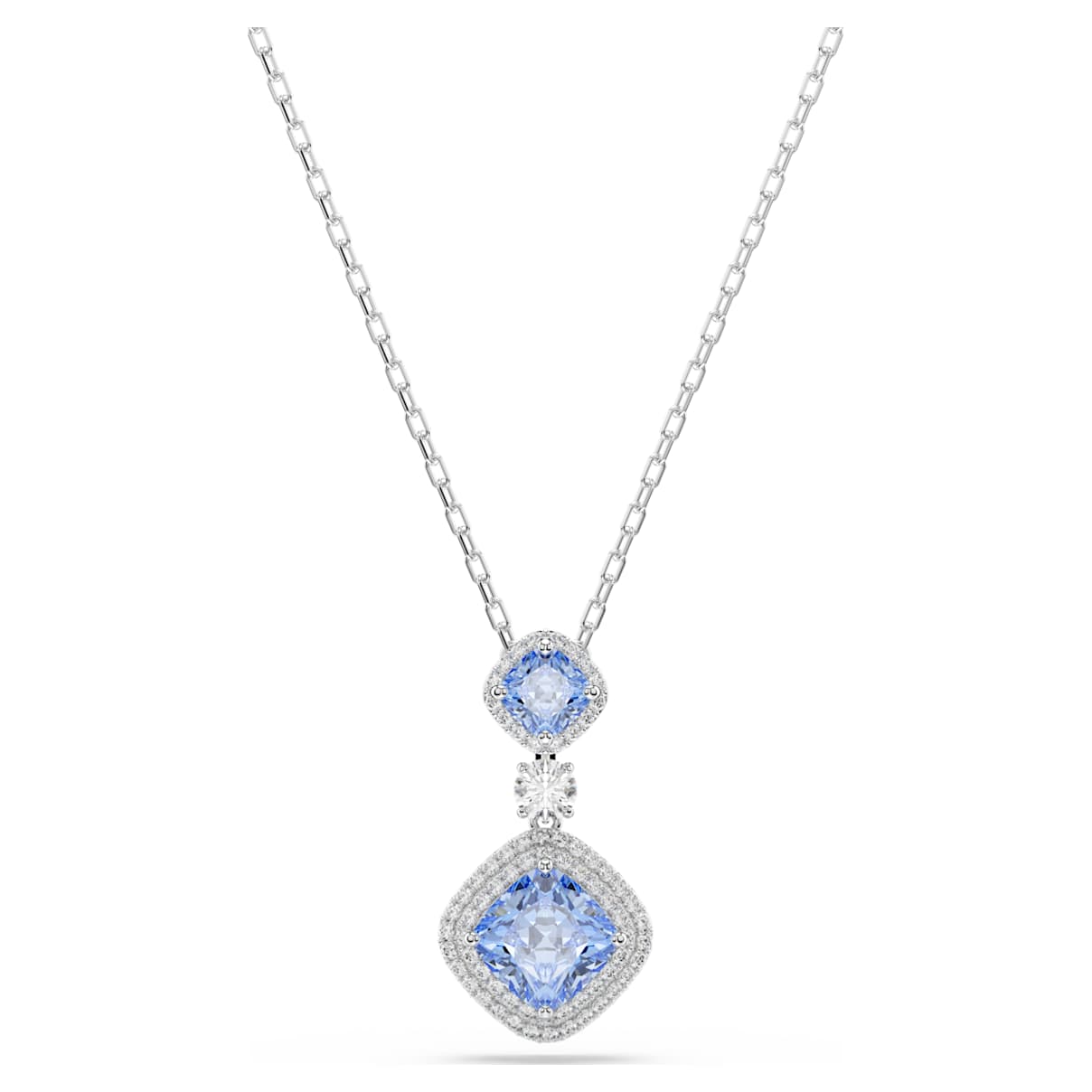 

Swarovski Collier Angelic, Bleu, Métal rhodié