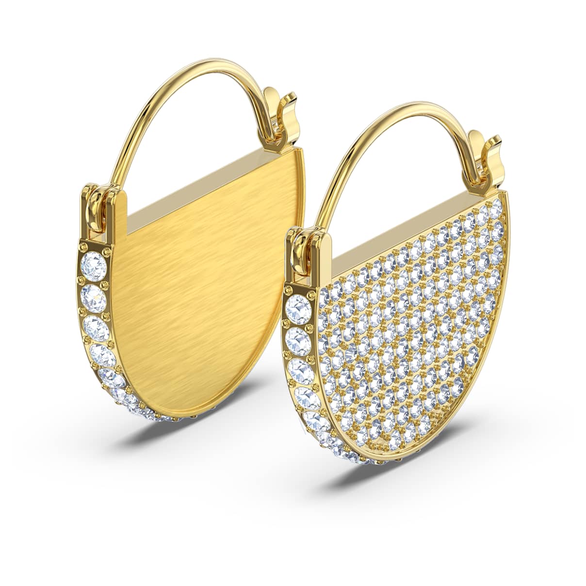 Click to view product details and reviews for Ginger Hoop Pierced Earrings White Gold Tone Plated.