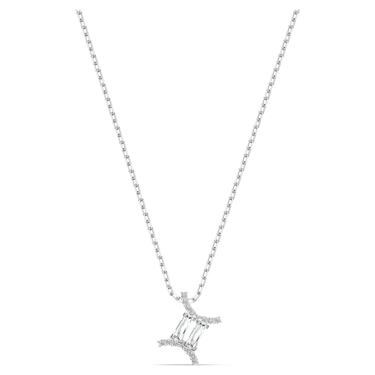 

Swarovski Zodiac II pendant, Gemini, White, Mixed metal finish