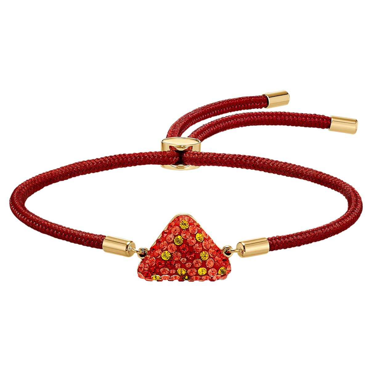 Braccialetto Swarovski Power Collection Fire Element, rosso, placcato color oro
