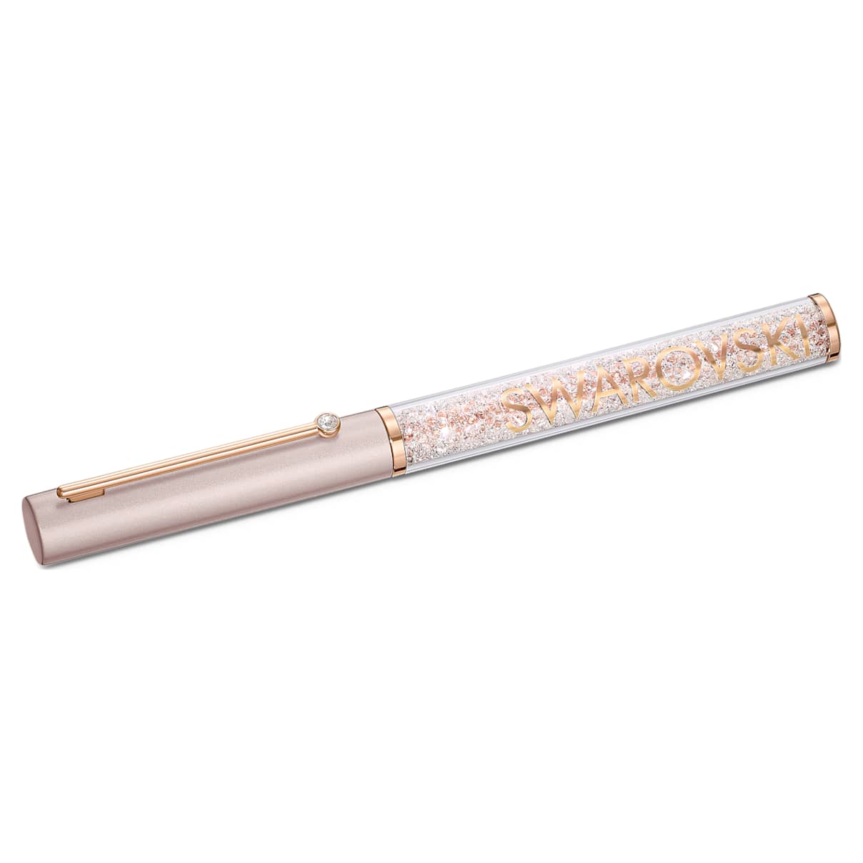 Click to view product details and reviews for Crystalline Gloss Ballpoint Pen Pink Rose Gold Tone Plated.