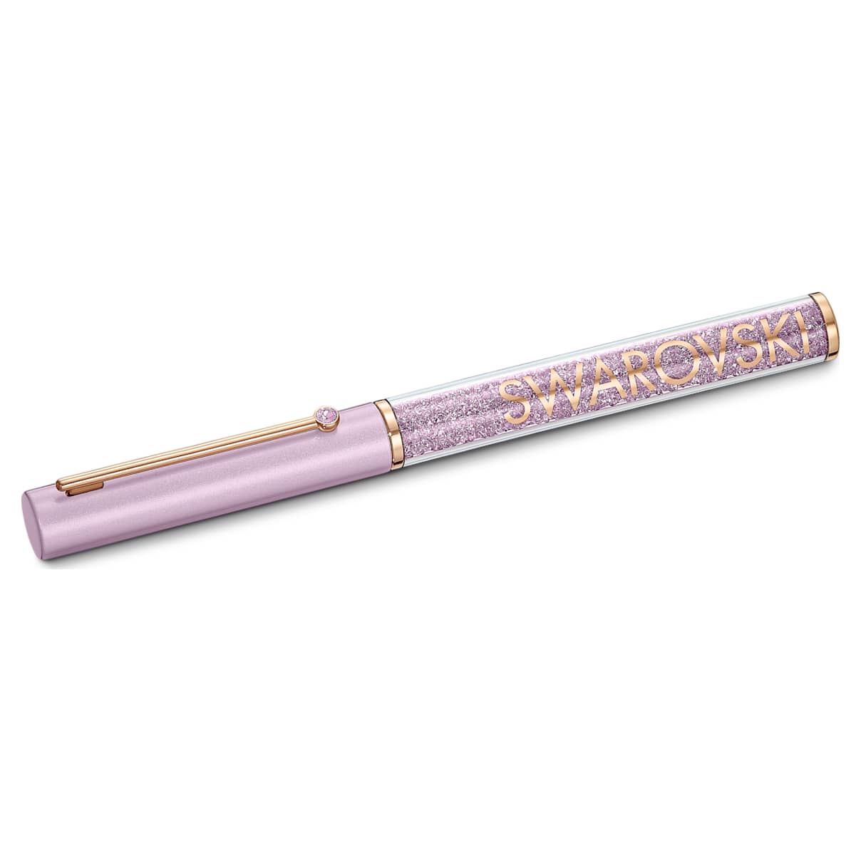 Click to view product details and reviews for Crystalline Gloss Ballpoint Pen Purple Rose Gold Tone Plated.