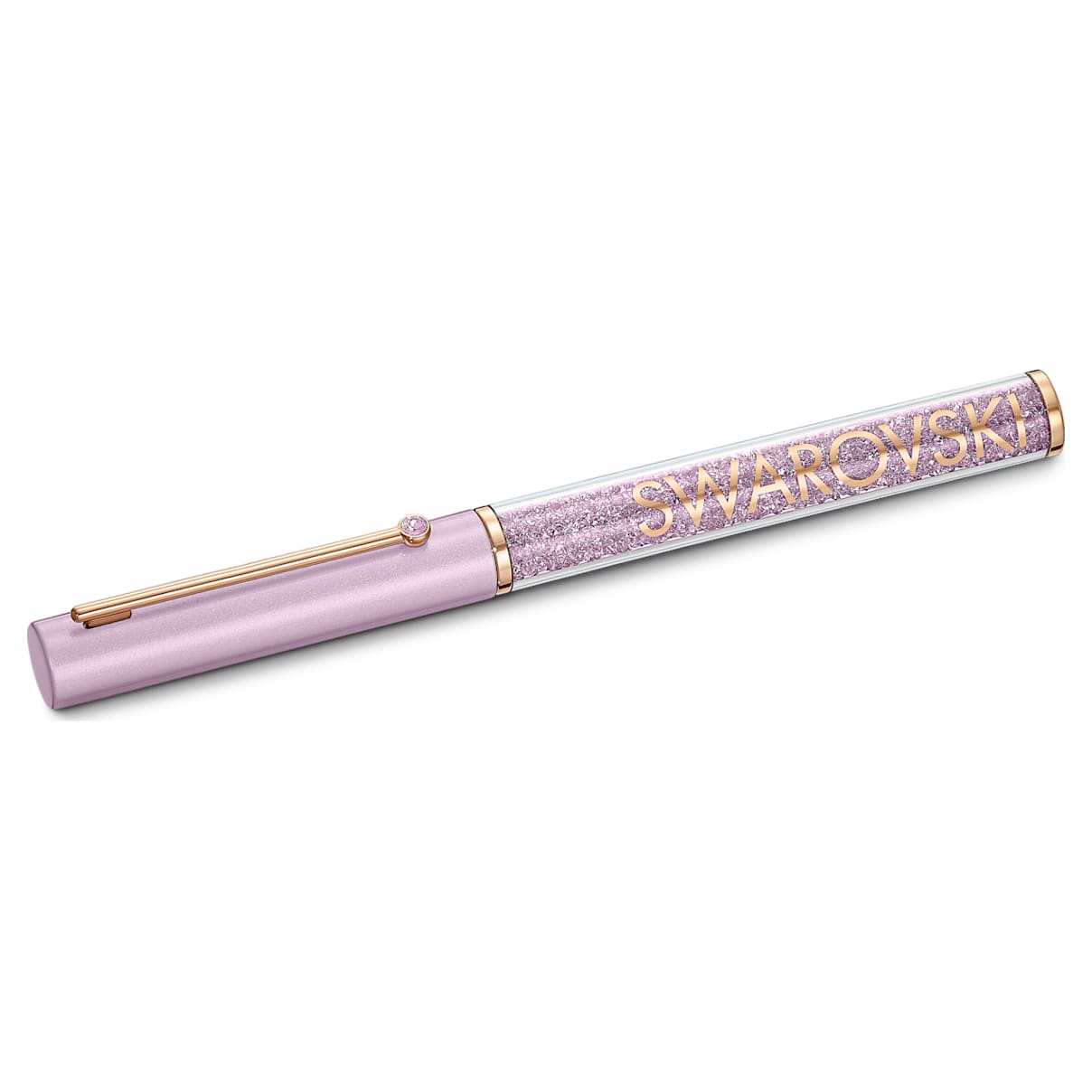 Penna a sfera Crystalline Gloss, viola, placcato color oro rosa